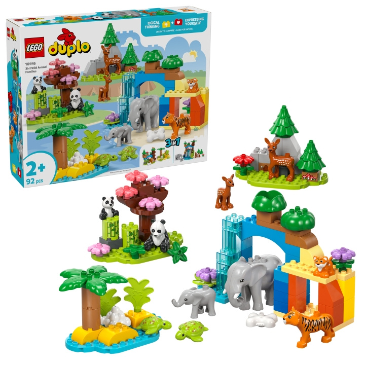 LEGO DUPLO Town - 3-i-1 Familjer med vilda djur (10446) i gruppen LEKSAKER, BARN- & BABYPRODUKTER / Leksaker / Byggleksaker / Lego hos TP E-commerce Nordic AB (D12740)