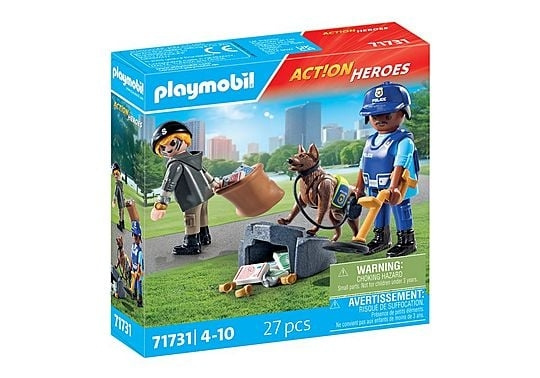 Playmobil Polis söker med hund (71731) i gruppen LEKSAKER, BARN- & BABYPRODUKTER / Leksaker / Lekset hos TP E-commerce Nordic AB (D12790)