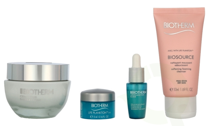 Biotherm Cera Repair Set 112 ml Face Cream 50ml/Cleansing Mousse 50ml/Facial Serum 7ml/Eye Contour Cream 5ml i gruppen SKÖNHET & HÄLSA / Hudvård / Ansiktsvård / Serum Hud hos TP E-commerce Nordic AB (D13013)