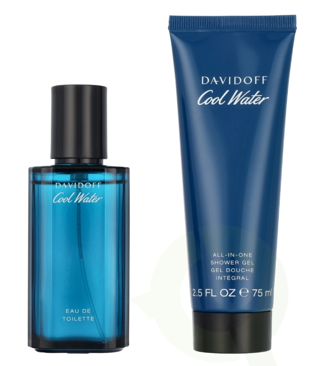 Davidoff Cool Water Man Giftset 115 ml Edt Spray 40ml/Shower Gel 75ml i gruppen SKÖNHET & HÄLSA / Presentkit / Presentkit För Honom hos TP E-commerce Nordic AB (D13113)