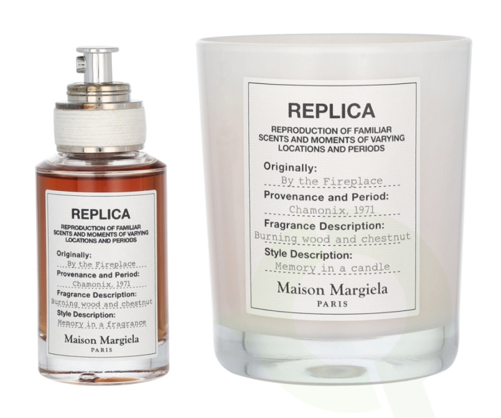 Maison Margiela Replica By The Fireplace Giftset 195 ml Edt Spray 30ml/Scented Candle 165g i gruppen SKÖNHET & HÄLSA / Presentkit hos TP E-commerce Nordic AB (D13115)