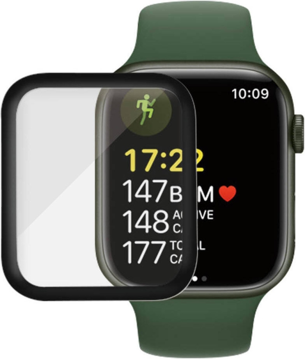 PanzerGlass pansarglas för Apple Watch 7 / 8, 45 mm, svart i gruppen SMARTPHONE & SURFPLATTOR / Träning, hem & fritid / Apple Watch & tillbehör / Tillbehör hos TP E-commerce Nordic AB (D13439)