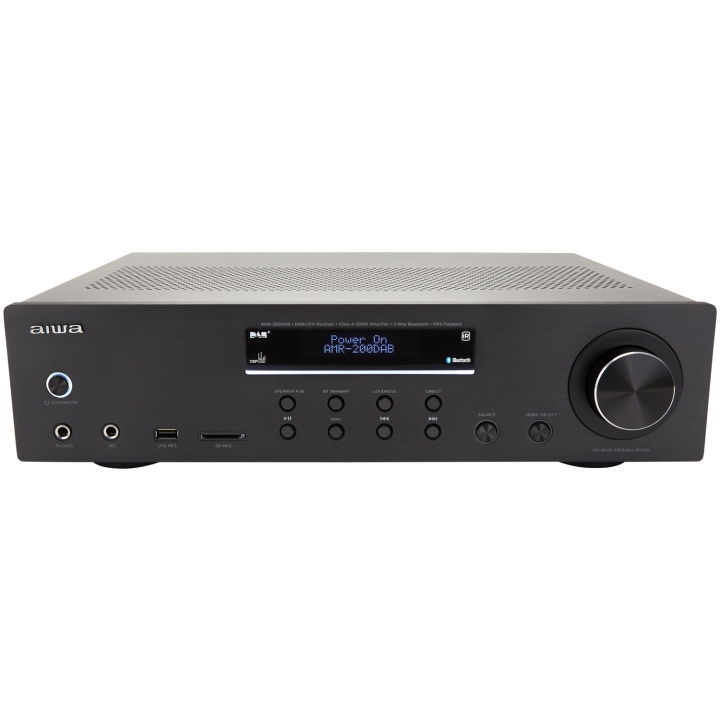 AIWA Stereo-receiver med Bluetooth 2 x 100 Watt RMS @4Ohm i gruppen HEMELEKTRONIK / Ljud & Bild / Hemmabio, HiFi & Bärbart / Förstärkare & Receiver hos TP E-commerce Nordic AB (D13541)