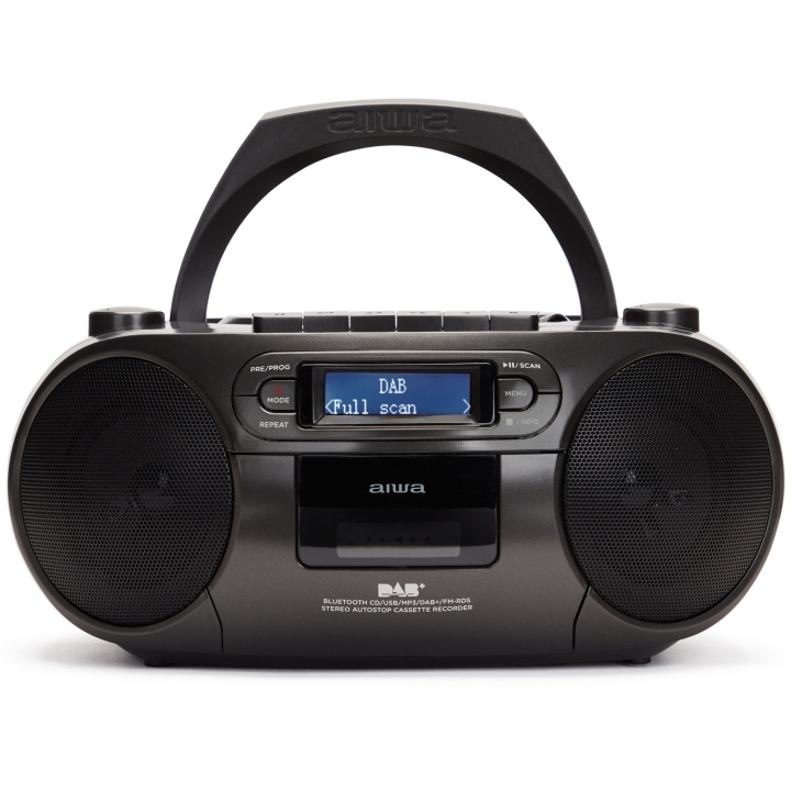 AIWA Radio med CD-spelare, Kassettband och Bluetooth Svart i gruppen HEMELEKTRONIK / Ljud & Bild / Hemmabio, HiFi & Bärbart / Bärbar musikspelare / CD-spelare hos TP E-commerce Nordic AB (D13564)