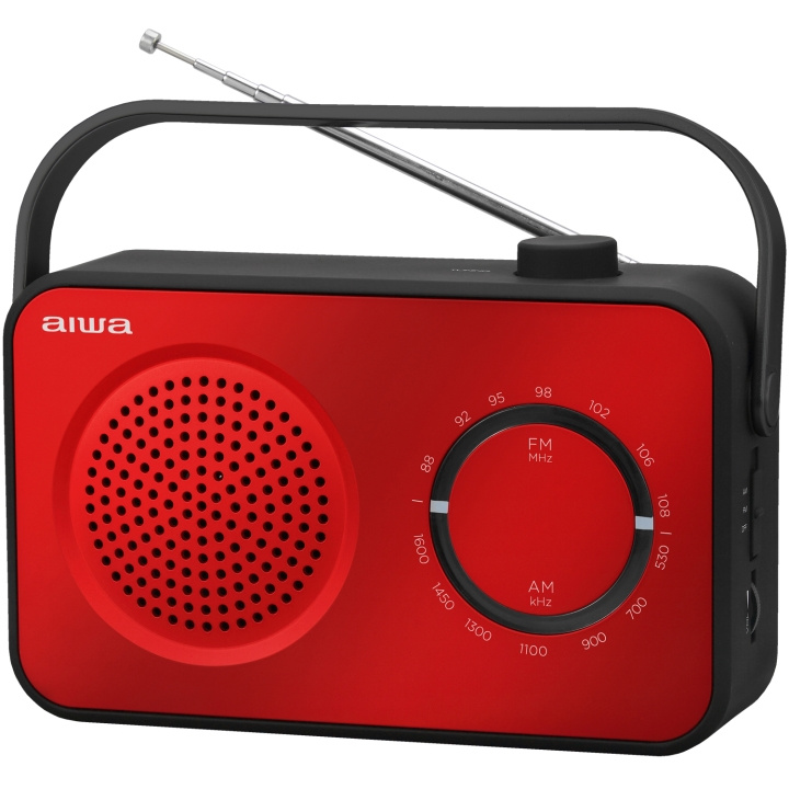 AIWA Analog radio Röd i gruppen HEMELEKTRONIK / Ljud & Bild / Hemmabio, HiFi & Bärbart / Radio & Väckarklockor / Radio hos TP E-commerce Nordic AB (D13574)