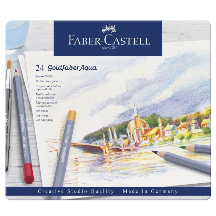 Faber-Castell Goldfaber Akvarellpennor, 24 st (114624) i gruppen SPORT, FRITID & HOBBY / Hobby / Måla & Rita / Pennor, kritor & tusch hos TP E-commerce Nordic AB (D13666)