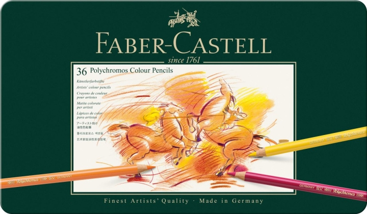 Faber-Castell Polychromos färgpenna, burk med 36 st (110036) i gruppen SPORT, FRITID & HOBBY / Hobby / Måla & Rita / Pennor, kritor & tusch hos TP E-commerce Nordic AB (D13791)