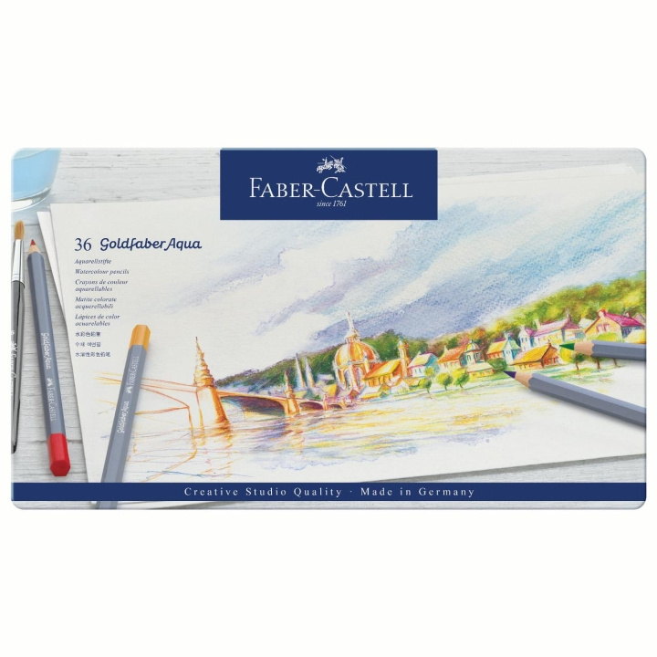 Faber-Castell Goldfaber akvarellpennor, 36 st (114636) i gruppen SPORT, FRITID & HOBBY / Hobby / Måla & Rita / Pennor, kritor & tusch hos TP E-commerce Nordic AB (D13800)