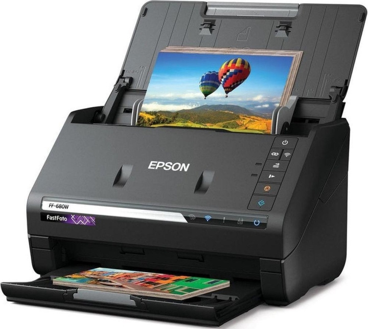 Epson FastFoto FF-680W - Trådlös höghastighetsskanner i gruppen DATORER & KRINGUTRUSTNING / Skrivare & Tillbehör / Skrivare / 3D-Skrivare & Tillbehör / Skrivare hos TP E-commerce Nordic AB (D13851)