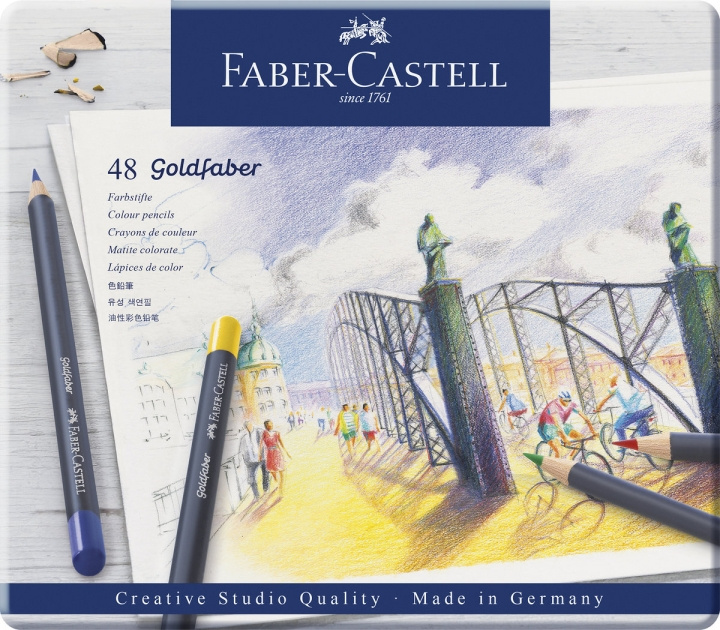 Faber-Castell Goldfaber Färgpennor burk med 48 st i gruppen SPORT, FRITID & HOBBY / Hobby / Måla & Rita / Pennor, kritor & tusch hos TP E-commerce Nordic AB (D13874)