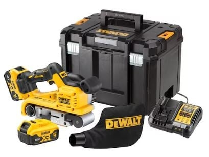 DeWALT 18V XR Bandslip med batteri och laddare (2X 5,0AH batteri och laddare) i gruppen HEM, HUSHÅLL & TRÄDGÅRD / Verktyg / Övriga Elverktyg hos TP E-commerce Nordic AB (D13943)