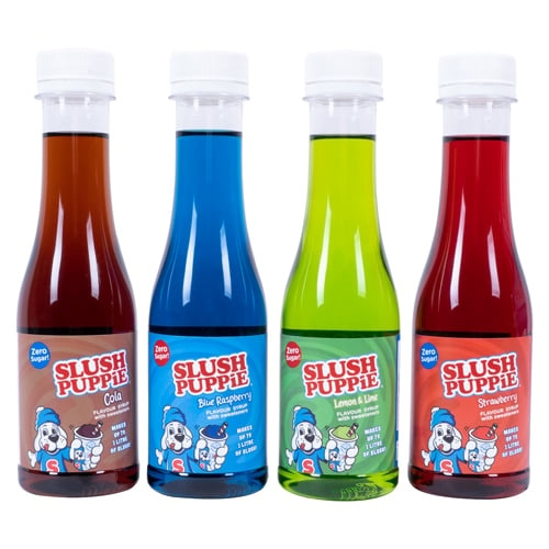 Fizz Creations SLUSH PUPPiE Zero Sugar 4-pack sirap - 180ml i gruppen HEM, HUSHÅLL & TRÄDGÅRD / Köksredskap / Vin & Drinktillbehör hos TP E-commerce Nordic AB (D14003)