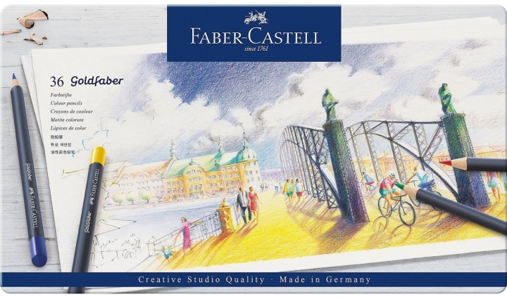 Faber-Castell Goldfaber färgpenna, burk med 36 st (114736) i gruppen SPORT, FRITID & HOBBY / Hobby / Måla & Rita / Pennor, kritor & tusch hos TP E-commerce Nordic AB (D14011)