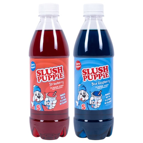 Fizz Creations SLUSH PUPPiE Zero Sugar 2-pack sirap - Blå hallon & jordgubb - 500ml i gruppen HEM, HUSHÅLL & TRÄDGÅRD / Köksredskap / Vin & Drinktillbehör hos TP E-commerce Nordic AB (D14057)