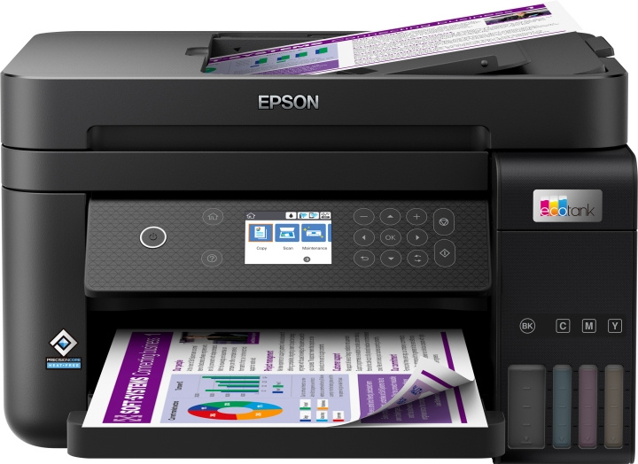 Epson EcoTank ET-3850 multifunktionell färgskrivare i gruppen DATORER & KRINGUTRUSTNING / Skrivare & Tillbehör / Skrivare / 3D-Skrivare & Tillbehör / Skrivare hos TP E-commerce Nordic AB (D14092)