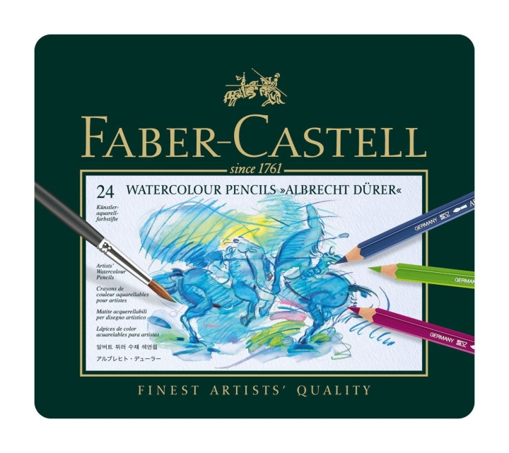 Faber-Castell Akvarellpenna Albrecht Dürer burk med 24 st (117524) i gruppen SPORT, FRITID & HOBBY / Hobby / Måla & Rita / Pennor, kritor & tusch hos TP E-commerce Nordic AB (D14109)