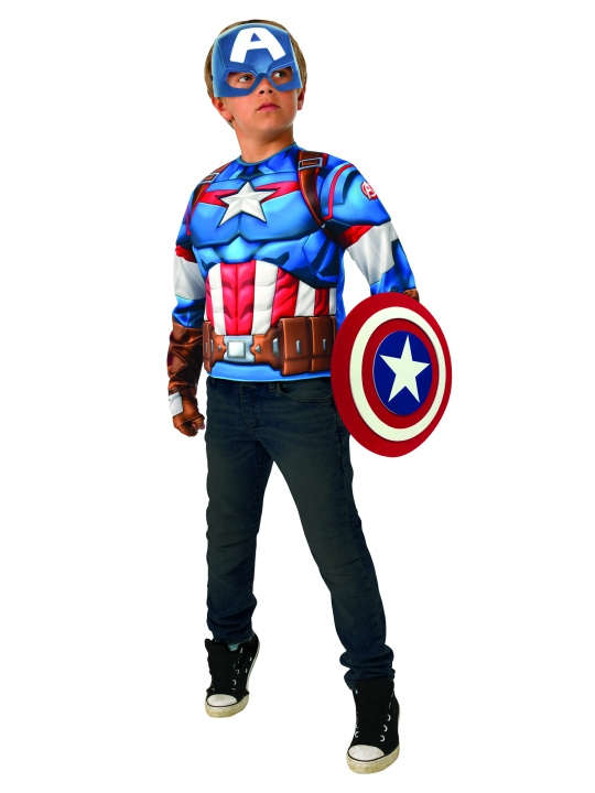 Disney Rubies - Captain America utklädningsset (G40332OS000) i gruppen LEKSAKER, BARN- & BABYPRODUKTER / Leksaker / Figurer, Miniatyrer & tillbehör hos TP E-commerce Nordic AB (D14124)