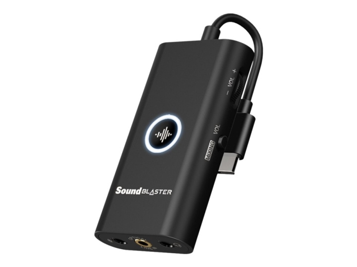 Creative Sound Blaster G3 bärbar USB DAC för spel i gruppen DATORER & KRINGUTRUSTNING / Datorkomponenter / Ljudkort hos TP E-commerce Nordic AB (D14156)