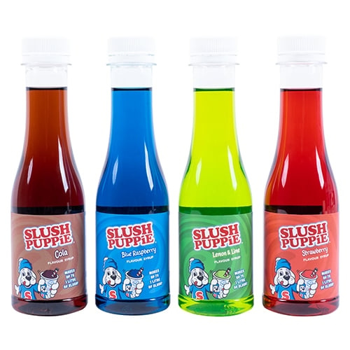 Fizz Creations SLUSH PUPPiE ORIG 4x180ml sirapset-BLR/STRW/C/LL i gruppen HEM, HUSHÅLL & TRÄDGÅRD / Köksredskap / Vin & Drinktillbehör hos TP E-commerce Nordic AB (D14388)