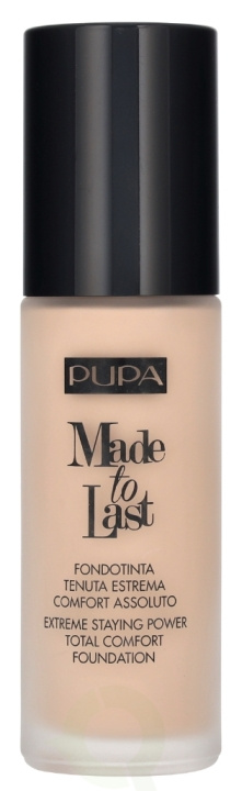 Pupa Milano Pupa Made To Last Total Comfort Foundation SPF10 30 ml #010 Porcelain i gruppen SKÖNHET & HÄLSA / Makeup / Basmakeup / Foundation hos TP E-commerce Nordic AB (D14444)