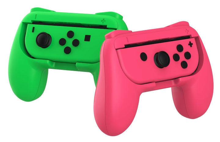 SuBsonic Duo Control Grip Colorz - Rosa & Grön (Switch / Switch Lite / Switch Oled) i gruppen HEMELEKTRONIK / Spelkonsoler & Tillbehör / Nintendo Switch hos TP E-commerce Nordic AB (D15502)