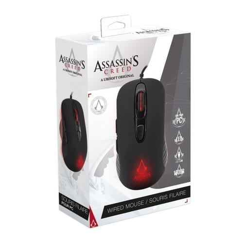 Trade Invaders Assassin\'s Creed - Spelmus 3600 DPI -LED-Svart i gruppen DATORER & KRINGUTRUSTNING / Gaming / Möss hos TP E-commerce Nordic AB (D15504)