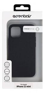 Essentials iPhone 12 mini TPU Skal, Svart Essentials iPhone 12 mini TPU Skal, Svart