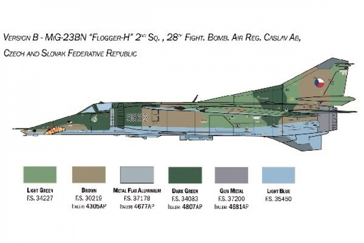 ITALERI 1:48 MiG-23BN - MiG-27 D \'Flogger\' ITALERI 1:48 MiG-23BN - MiG-27 D \'Flogger\'