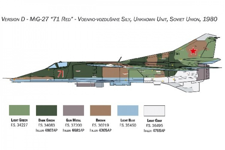 ITALERI 1:48 MiG-23BN - MiG-27 D \'Flogger\' ITALERI 1:48 MiG-23BN - MiG-27 D \'Flogger\'