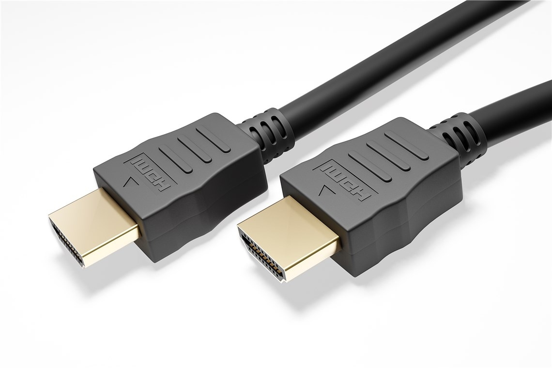 NORDIQZENZ HDMI-kabel, High-Speed Premium, 4K, HDMI 2.0, 2m, Svart